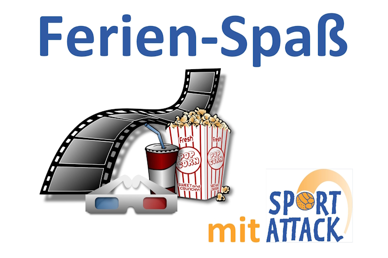Filmstreifen, Popcorn-Tüte, 3-D-Brille, Getränkebecher